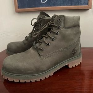 Army Green Timberland boots